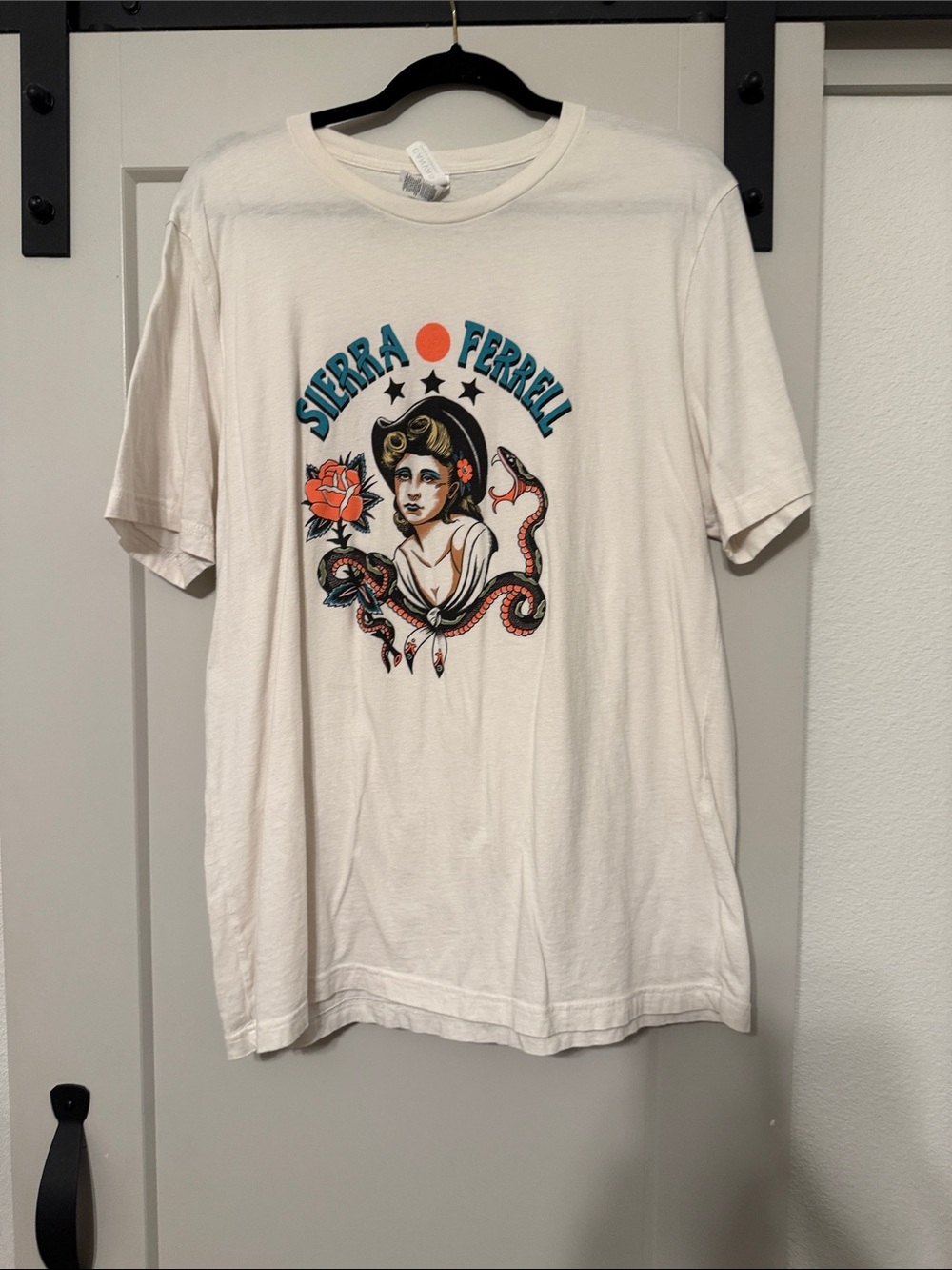 Cream Graphic Tee - Women's Illustration Shirt